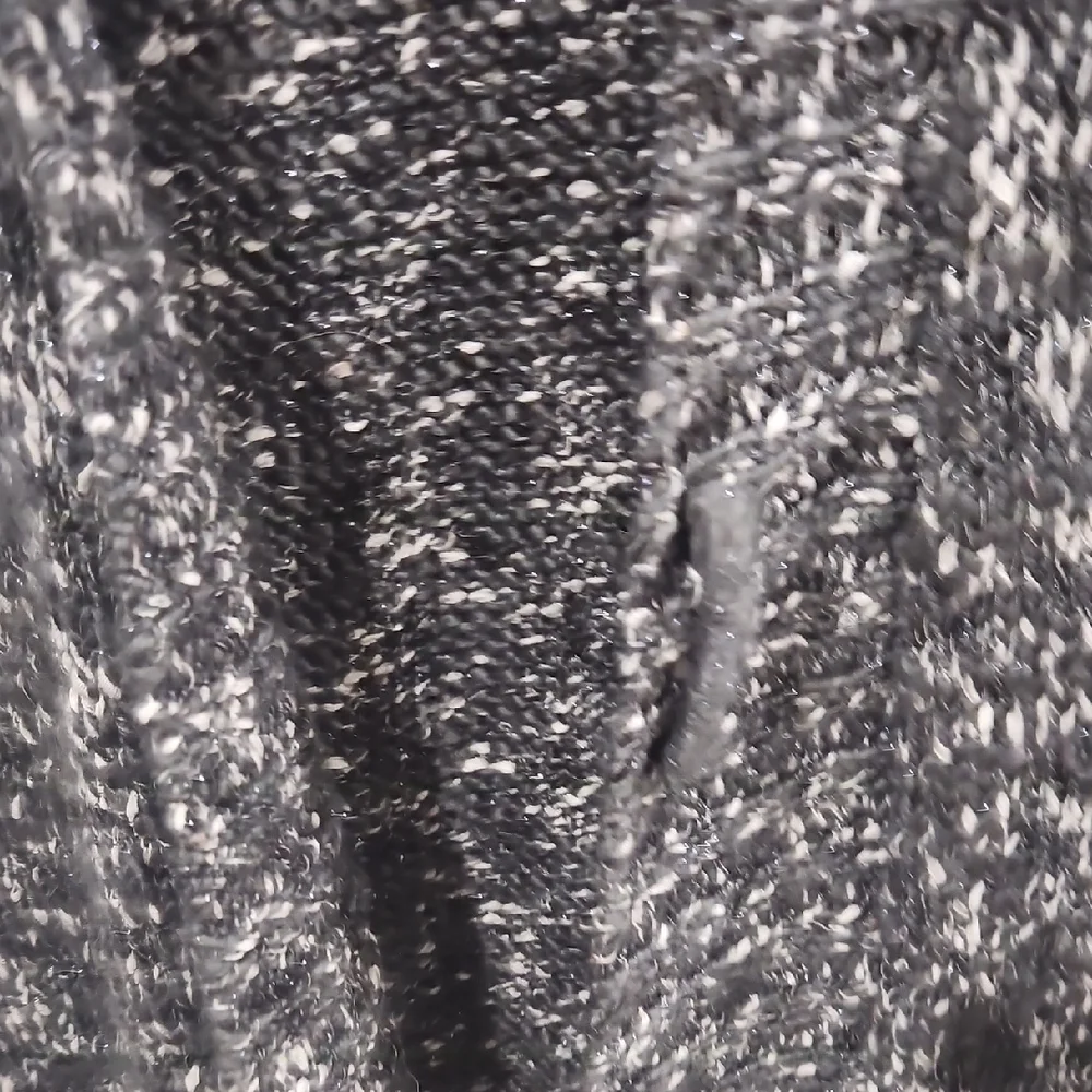 Chico's  Black and White‎ Textured Sweater  Vest Size 2